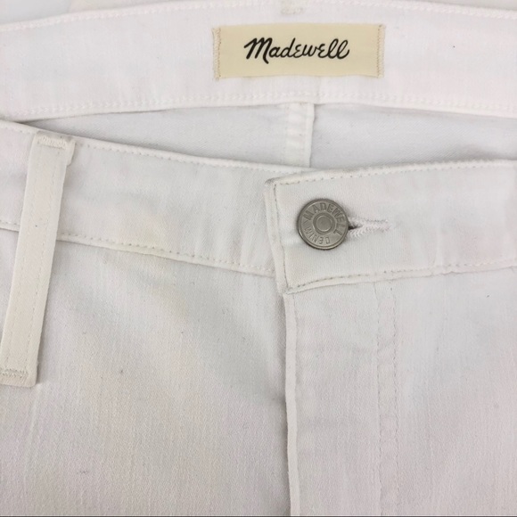 Madewell White 10” High Rise Skinny Jeans, Size 35 - Picture 7 of 9